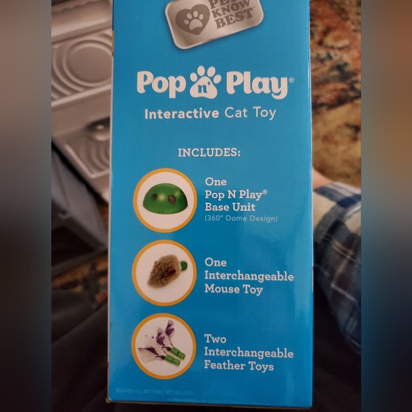 Pets Know Best Pop N Play Interactive Cat Motion Toy, Green - Picture 10 of 12